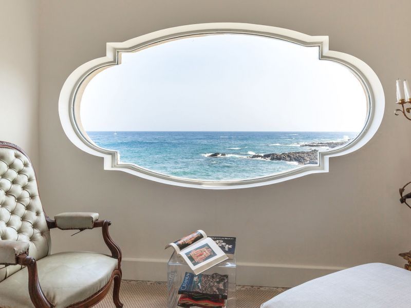 Panoramic view from the first floor. 