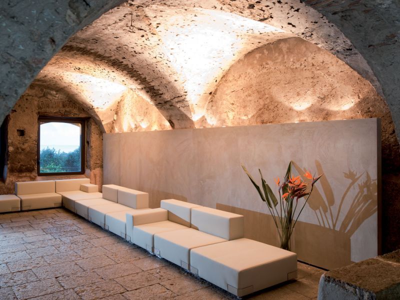 One of the sitting area